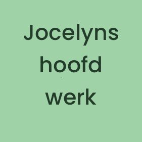 PDA bieb: Jocelyns hoofdwerk